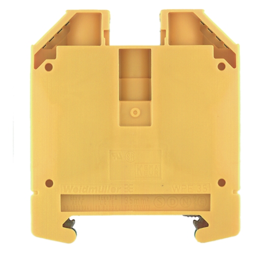 Schutzleiter-Reihenklemme, Schraubanschluss, 35 mm², 800 V, Anzahl Anschlüsse: 2, Anzahl der Etagen:
