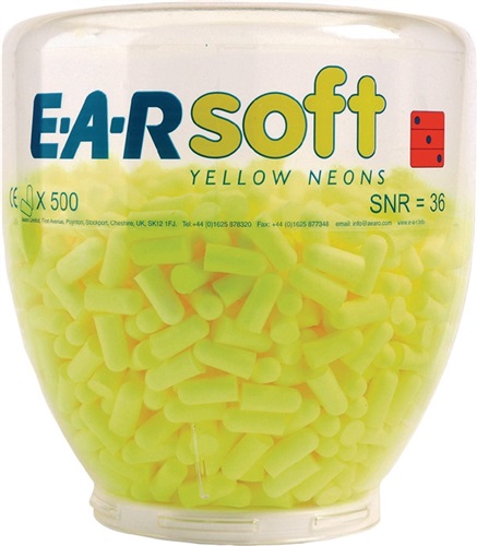 Gehörschutzstöpsel E-A-Rsoft Yellow Neons Refill (SNR)=36 dB Dispenser à 500 PA