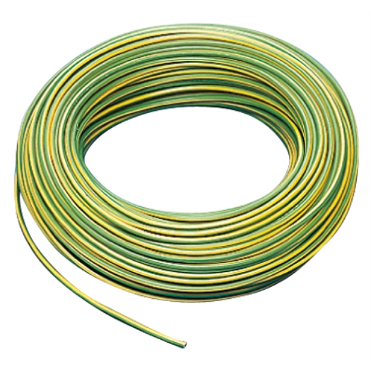 PVC-Aderleitung starr H07V-U 2,5 mm² grün-gelb