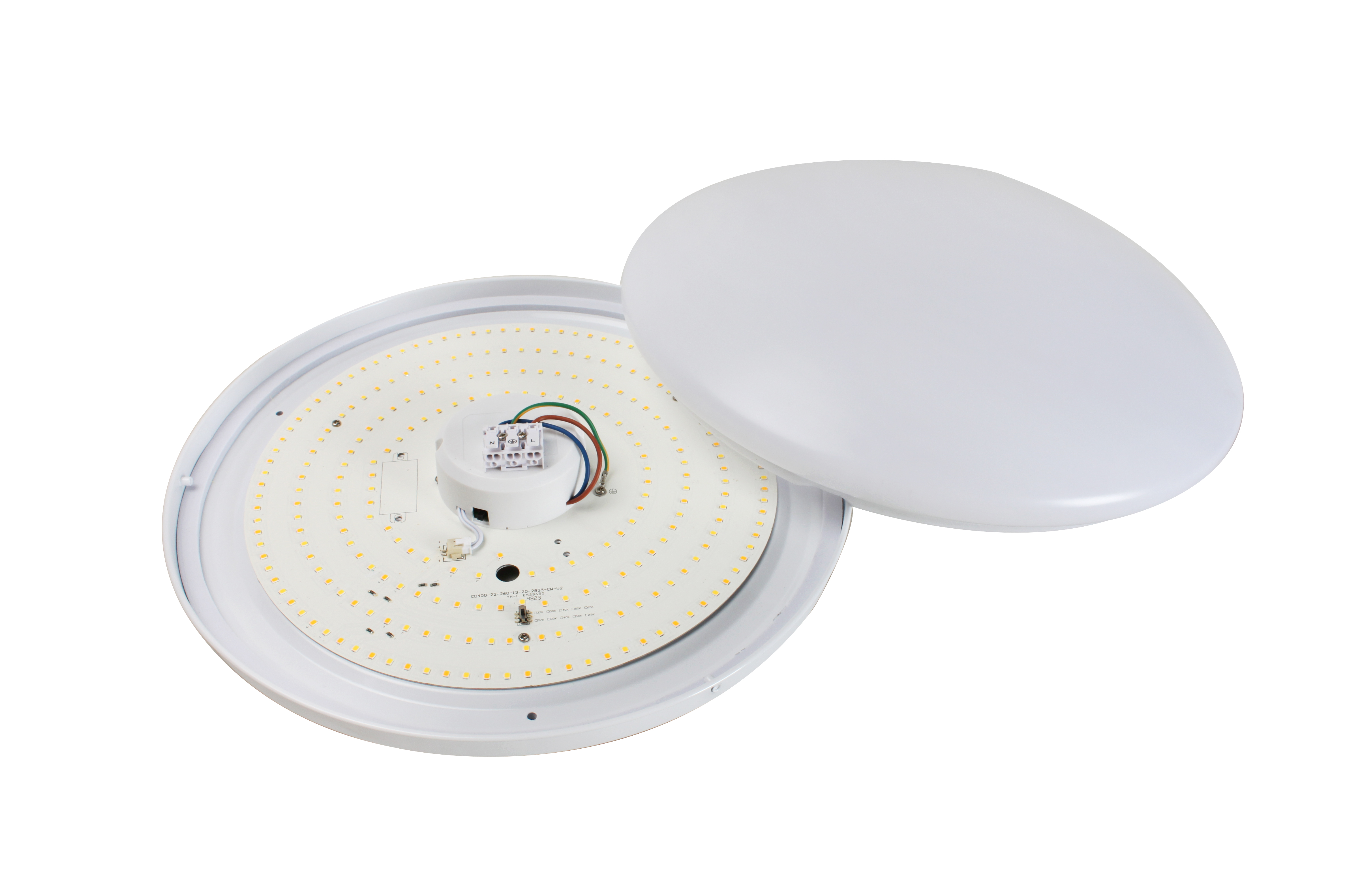 Abdeckung für LED-Rundleuchte CLASSIC - BASELine - Senso 2, weiß, Ø 400 mm
