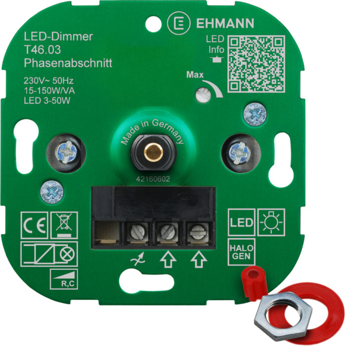 LED Unterputz-Dimmer T46.03, Phasenabschnitt