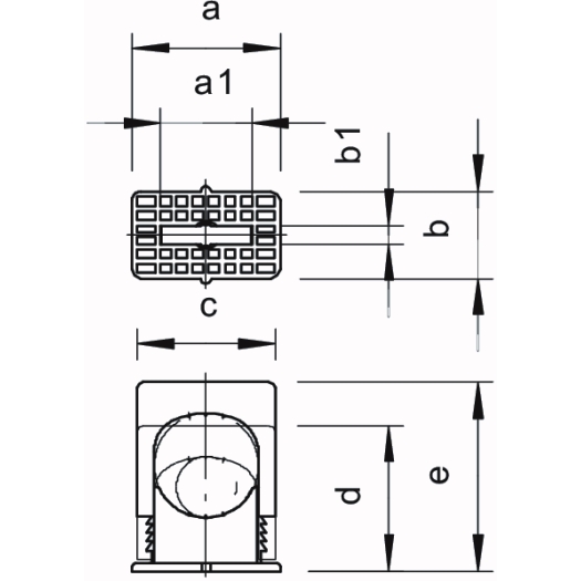 Druck-ISO-Schelle 14-24mm, PS, lichtgrau, RAL 7035