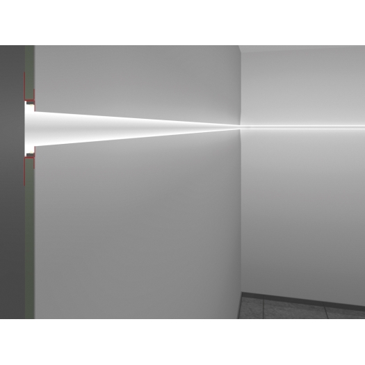 SNL LED-Trockenbauprofil SNL 50 / inkl. Grundierung und Vliesbeschichtung Zinkblechprofil STA 1203 N