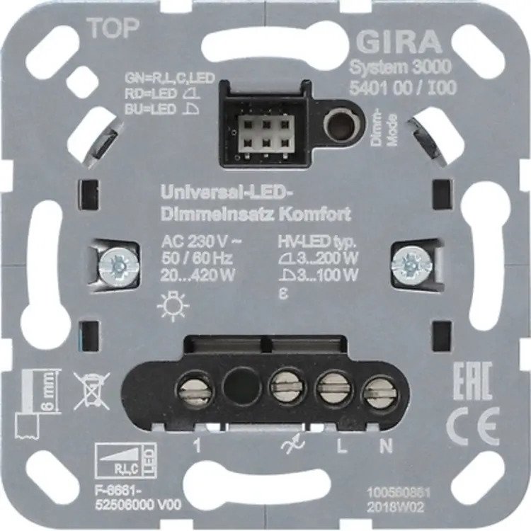 S3000 Uni-LED-Dimmeins. Komfort Einsatz