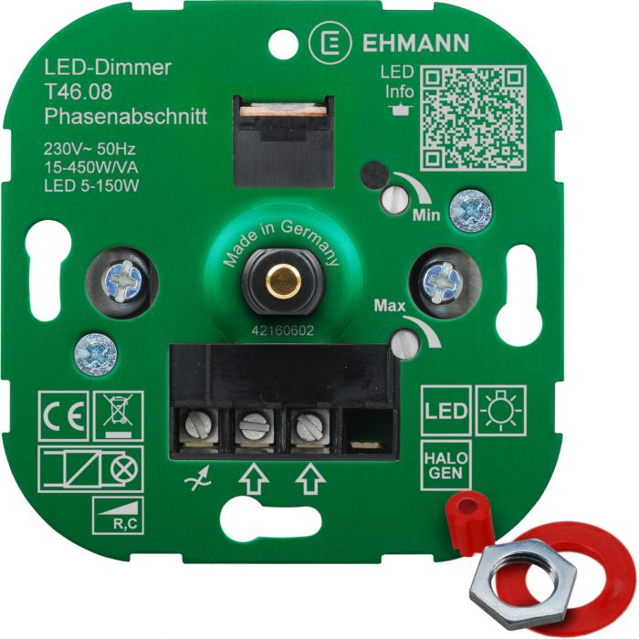 LED Unterputz-Dimmer T46.08, Phasenabschnitt