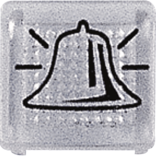 RESIST/AQUA Signalaugen mit Symbol Symbol ''Klingel'' OPUS