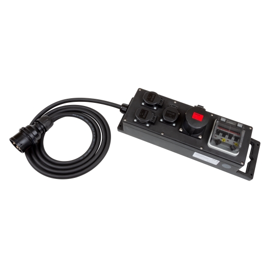 POWER X-Line S Plug & Music "Vollgummiverteiler" CEE-St. mit H07RN-F 5G2,5qmm