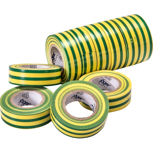 PVC-Isolierband grün-gelb 10 m