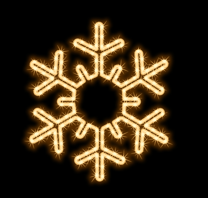 QUICK FIX Snow Flake LED Ø 55 cm