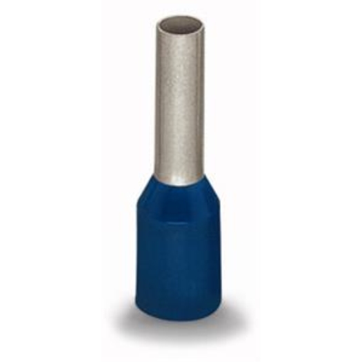 Aderendhülse Hülse für 2,5 mm² / AWG 14 mit Kunststoffkragen blau