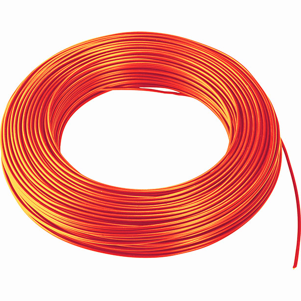PVC-Aderleitung starr H07V-U 1,5 mm² orange