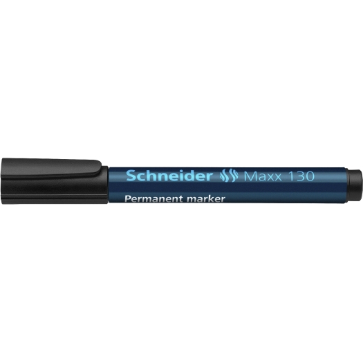 Permanent-Marker mit Rundspitze "Schneider" 1 - 3 mm schwarz