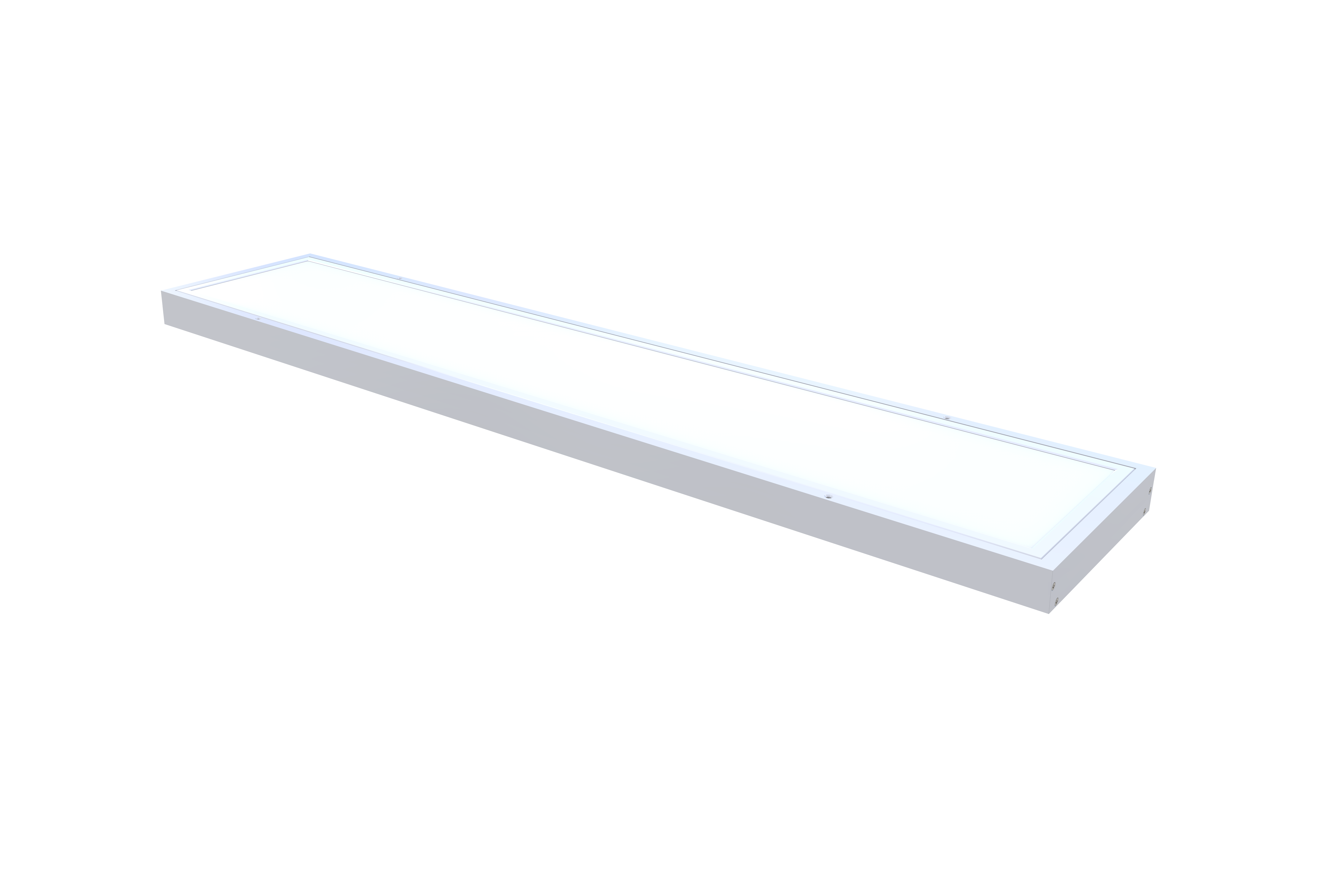 LED-Panel Aufbaurahmen weiß 1550x308 mm
