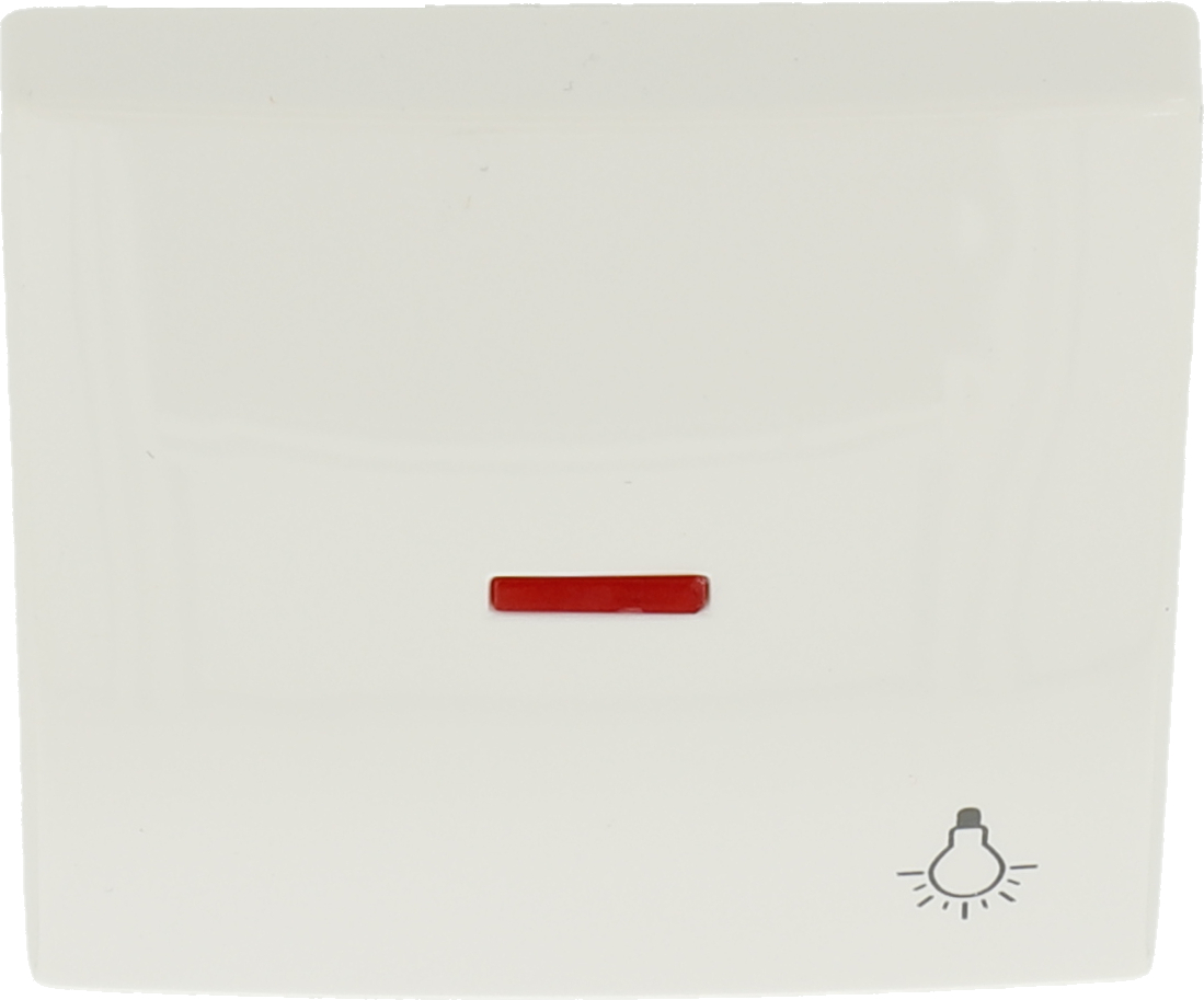 Wippe mit Licht-Symbol alpinweiß RAL 9010 K55