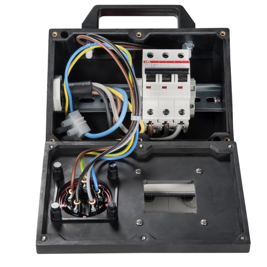 CEE-Vollgummi-Adapterbox mit CEE-Stecker 32 A SiRoX