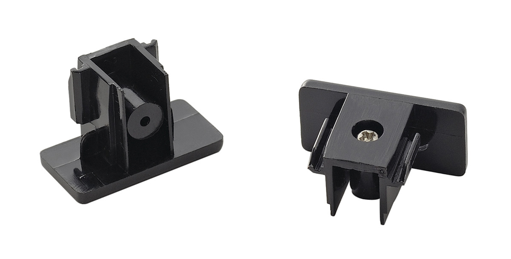 Endkappen für 1-Phasen HV-Stromschiene, Aufbauversion schwarz, 2 Stück