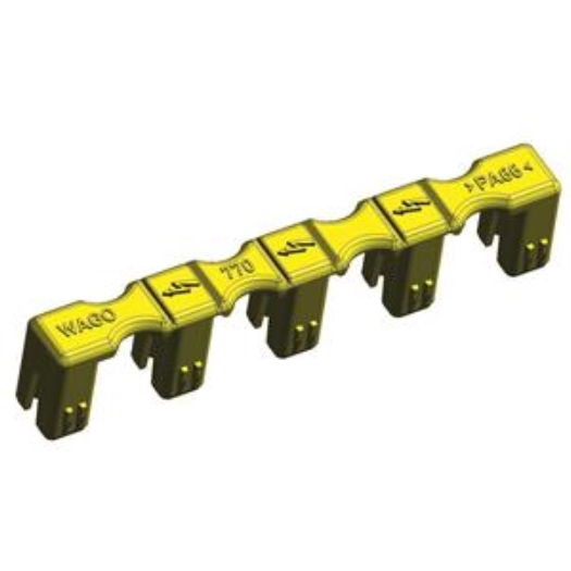 Verschlussstück für Stecker 5-polig teilbar gelb