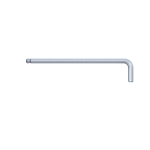Stiftschlüssel Sechskant-Kugelkopf mattverchromt (07922) 7 x 195 mm, 39 mm