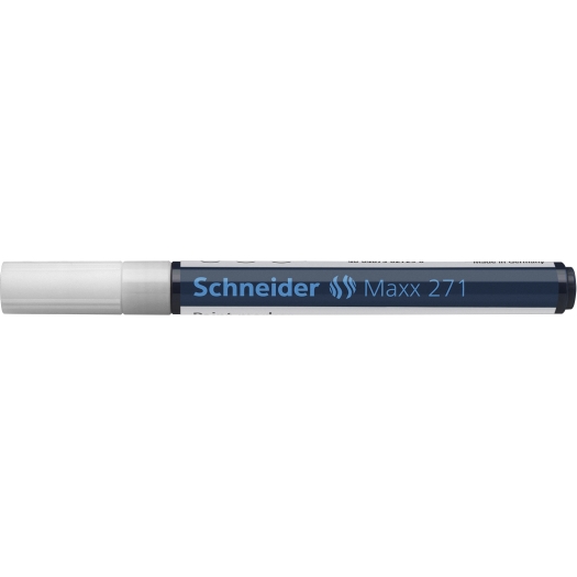 Lack-Marker mit Rundspitze "Schneider" 1 - 2 mm weiß