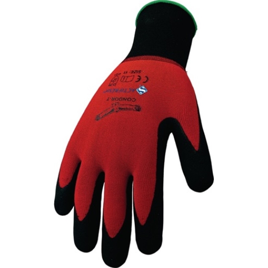 Handschuhe Condor Gr.10 rot Nylon/EL m.Nitrilmikroschaum EN 388 Kat.II