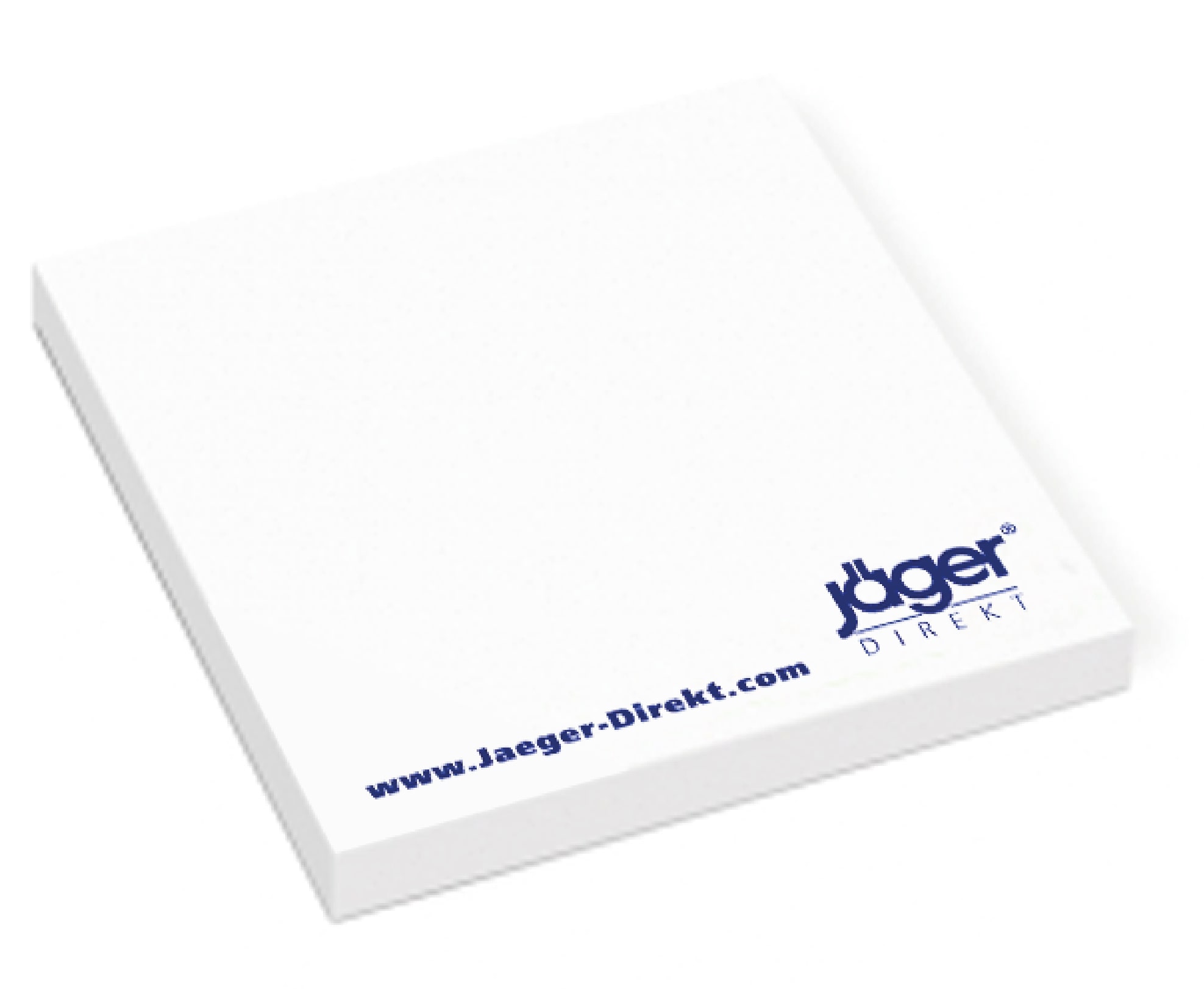 JÄGER DIREKT-Notizblock, Haftzettel, weiß, 7,5 x 7,5 cm (L x B), 50 Blatt 