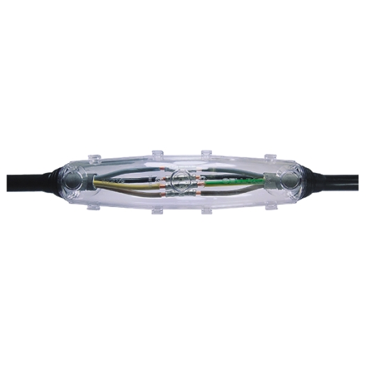 Gießharz-Verbindungsmuffe für Kunststoffkabel und Leitungen sowie Steuer- und Signalkabel mit EG-Gie