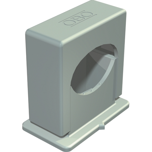 Druck-ISO-Schelle 14-24mm, PS, lichtgrau, RAL 7035