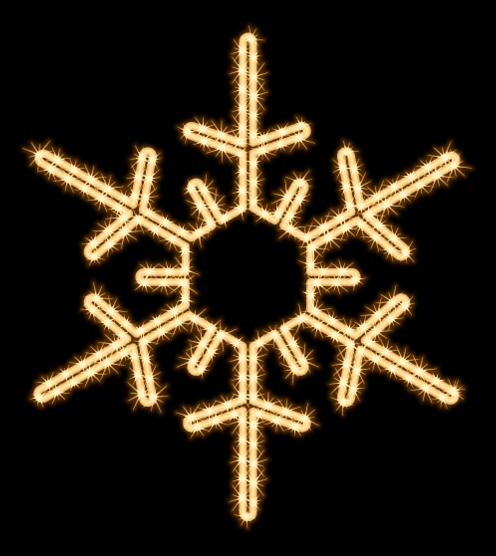 Snow Flake, ~85x85cm, 220-240V, 2D, LED ww, 19W, T-2
