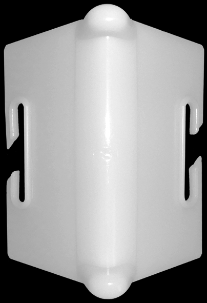Kantenschutzwinkel mit Führungsschlitz, Kunststoff (PE), für Zurrgurte bis 50 mm 
