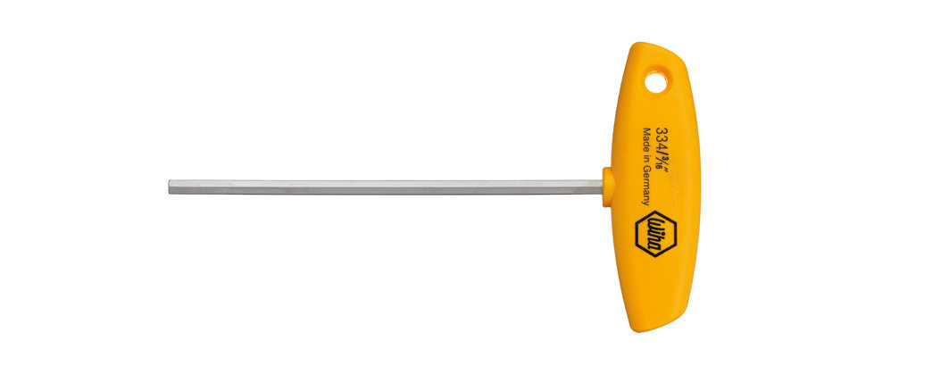 Stiftschlüssel mit Quergriff Sechskant, Zoll-Ausführung glanzvernickelt (02802) 3/32 x 150 mm