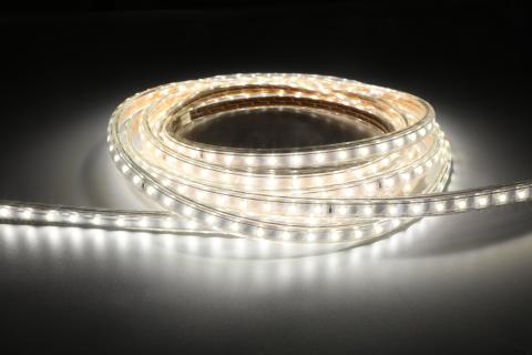 LED-Lichtschlauch, 25 m, 188 W, 20.000 lm, 5.000 K, 4.500—5.500 K, IP65, Schutzklasse II
