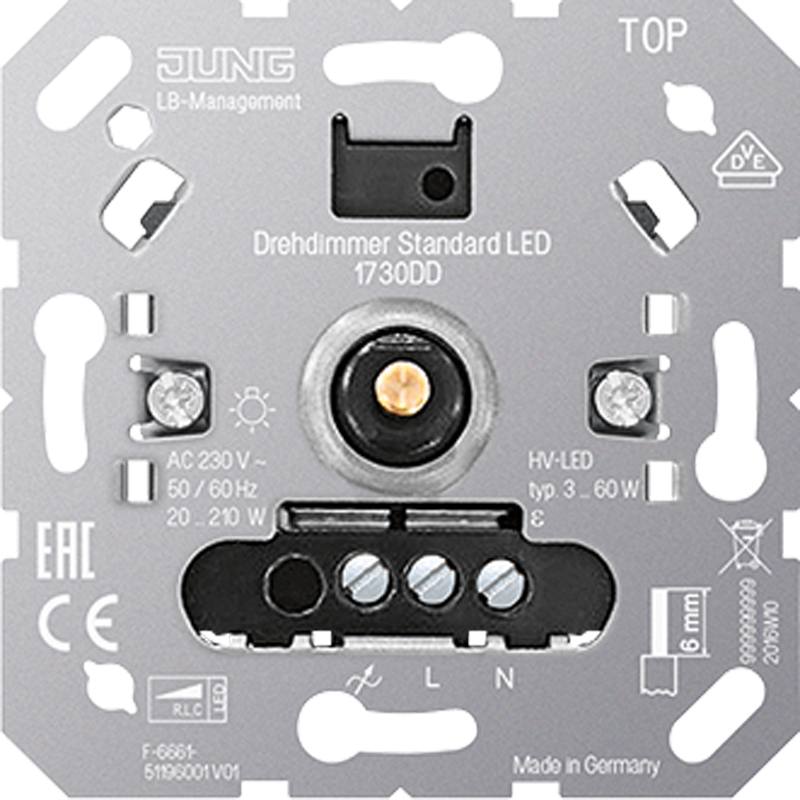 Drehdimmer Standard LED, Einsatz, Inkrementalgeber