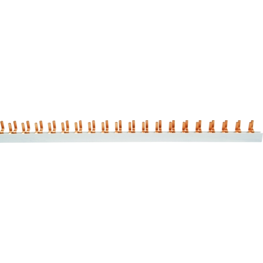 2-Phasen Stiftschiene, L-Ausführung, offen 56 x 2 Pole, 1016 mm lang
