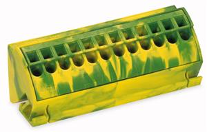 PE-Anschlussblock 4 mm² grün-gelb