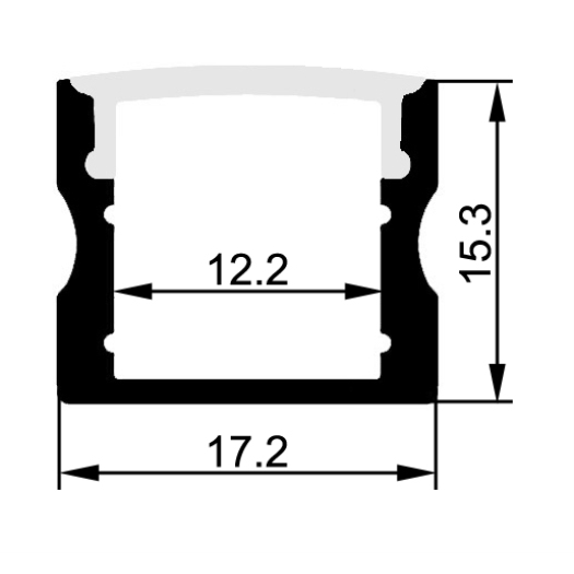 Alu-Profil 15 mm