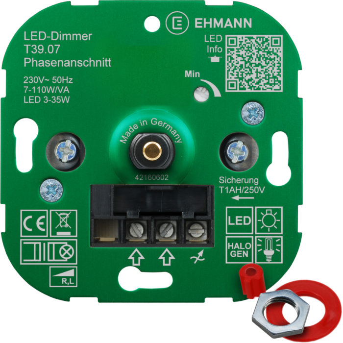 LED Unterputz-Dimmer T39.07, Phasenanschnitt