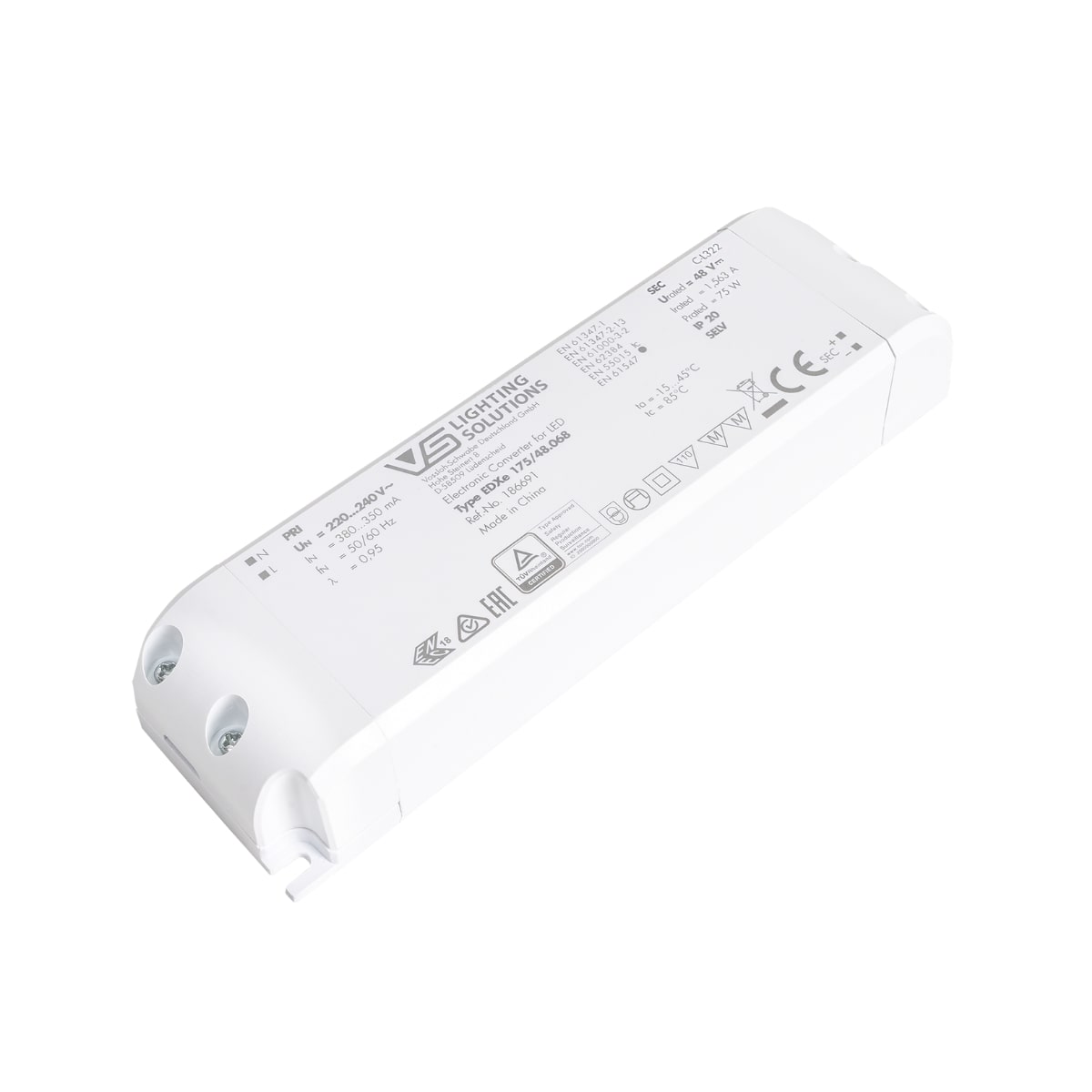 LED Power Supply CV 48V/DC für DALI-DT8 Konverter 20 W und 50 W
