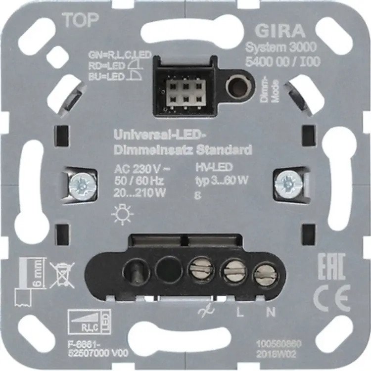 S3000 Uni-LED-Dimmeins. Standard Einsatz
